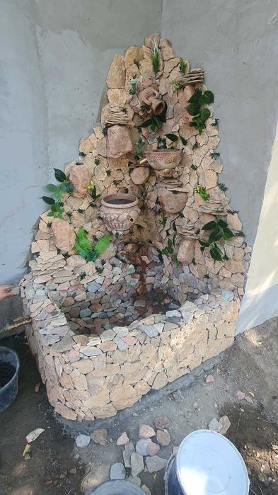 Шаршара.пруд для рыбок и не только. Водопад.с пультом управления