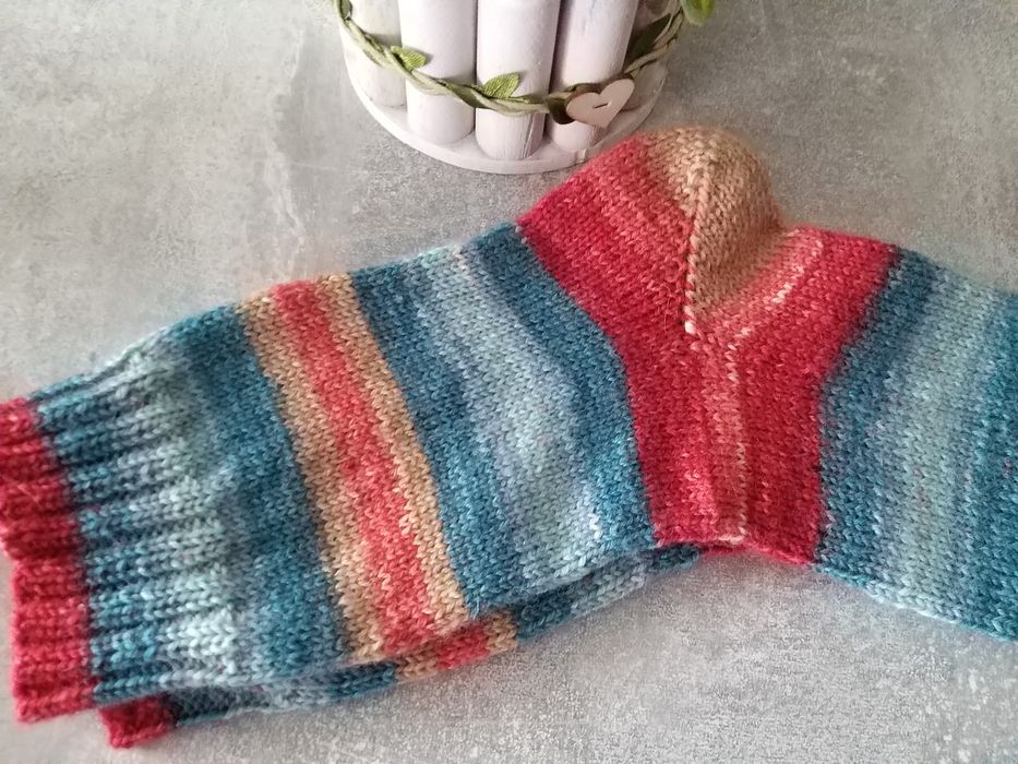 Носки шерстяные ручная вязка