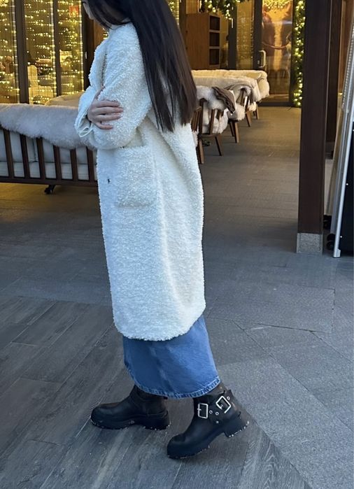 Тренч пальто тедди шубка