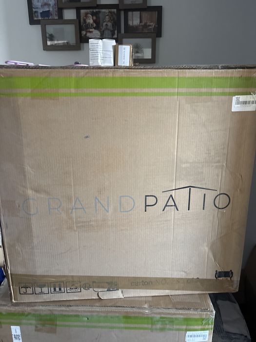 Set colțar grădină / terasă Grand Patio Bursa, ratan sintetic, nou în cutie