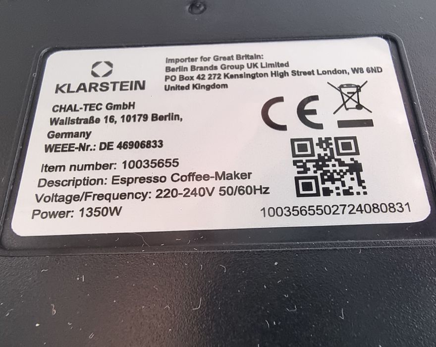 Кафемашина Klarstein Arabica