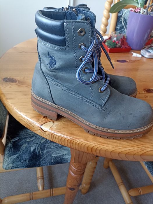 Дамски зимни боти ,U.S.,POLO ''от естествен набук