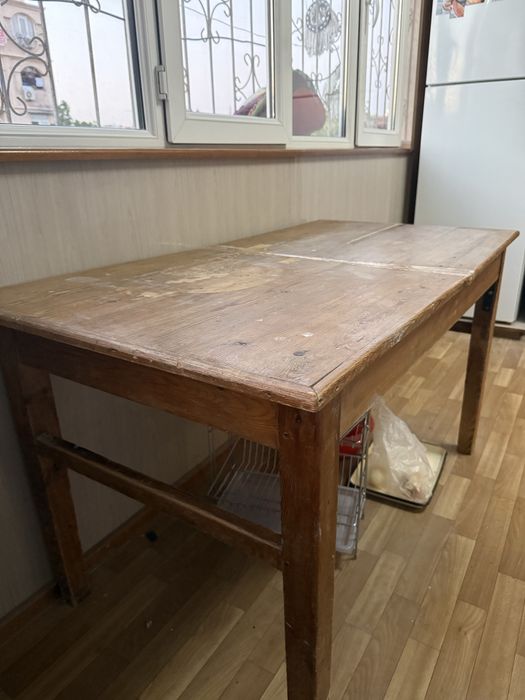 Деревянный раскладной стол 140х70 см (крепкий)