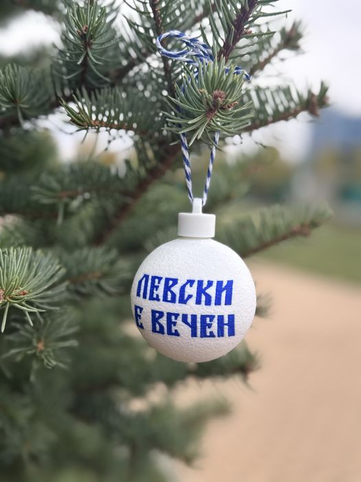 Коледна украса - сет от три топки Левски