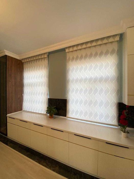 Ролл шторы день ночь жалюзи Шымкент