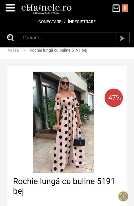 Rochie bej  noua marimea S