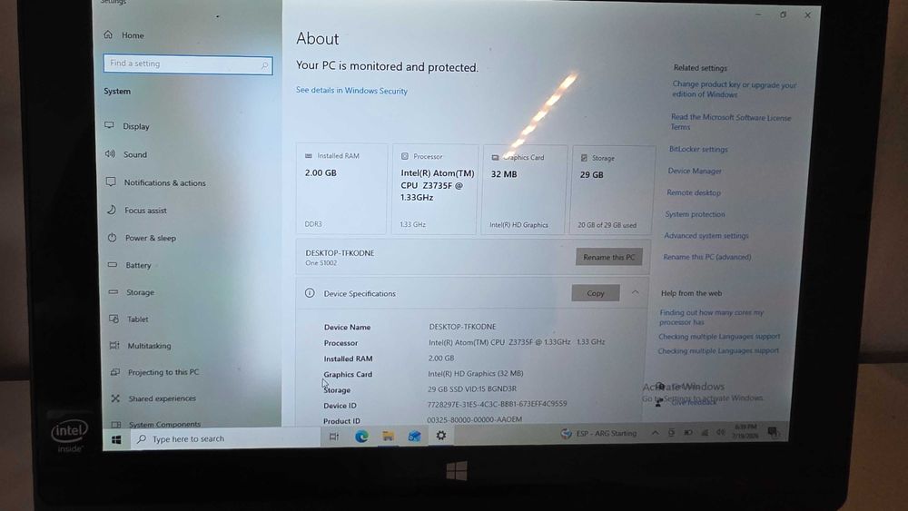 Tableta 2 in 1 Acer One S1002