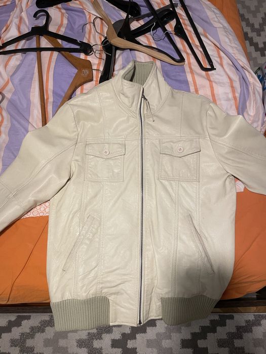 Мъжко кожено яке Slim Fit