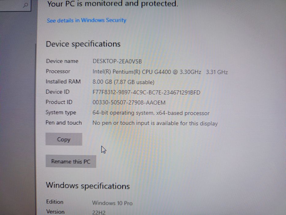 Vând PC DELL 8GB RAM/120GB Stocare