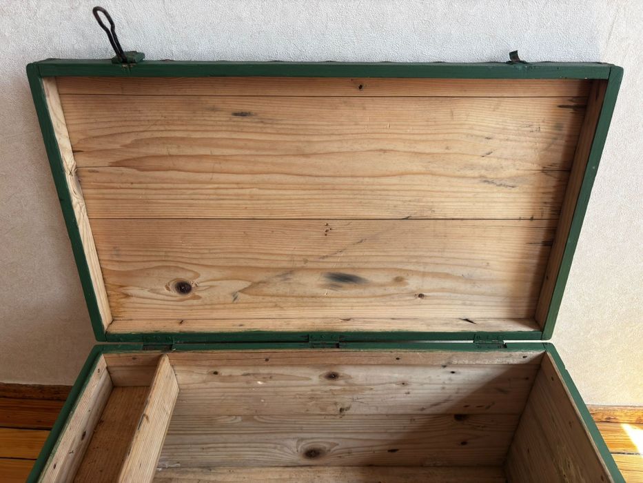 Сандък, стар, оригинален, чам