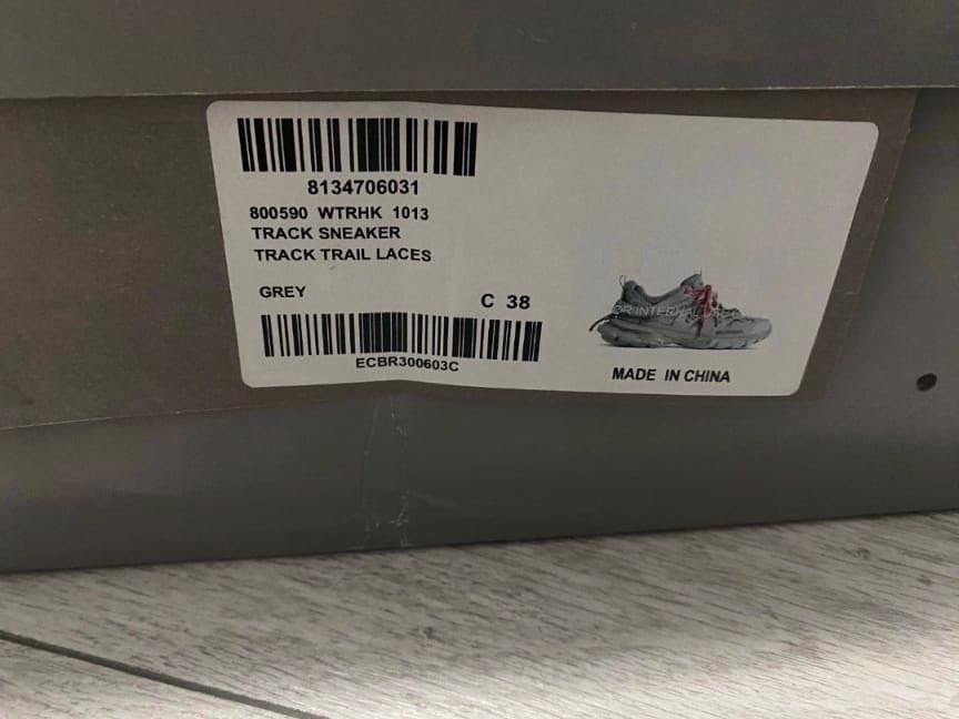 Balenciaga track gri marime 38