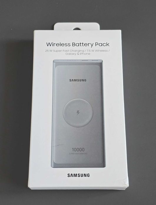 Baterie externa Samsung, Wireless, 2xType-C, 10000mAh, 25W,Dark Gray