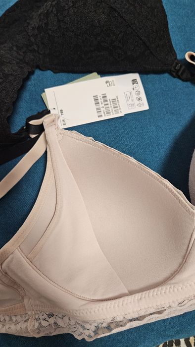 Set 2 sutiene alăptare căptușite noi, H&M 75B