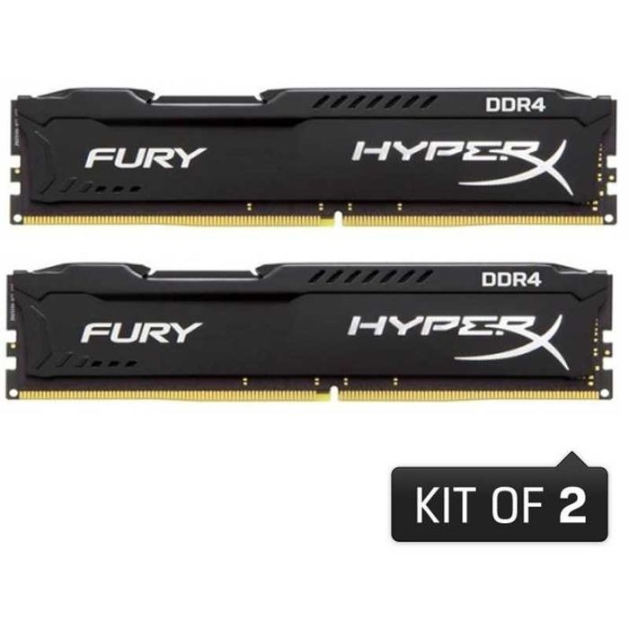 Memorie RAM 16 GB DDR4 HyperX Fury Black 2x8GB DDR4 2133MHz CL14 Dual Channel Kit