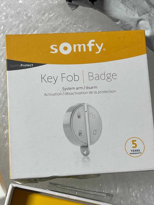 Somfy 2401489 Telecomandă fără fir, telecomandă Bluetooth hands-free pentru sistemul de alarmă al casei