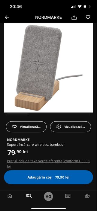 Incarcator wireless ikea