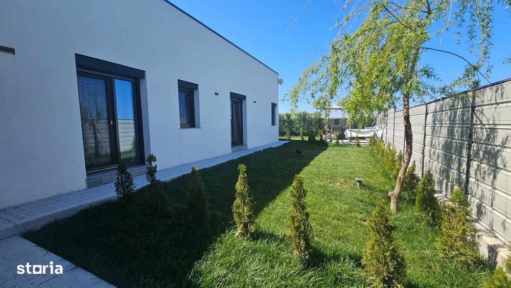 Casă modernă parter | stil minimalist - complet mobilată și utilată