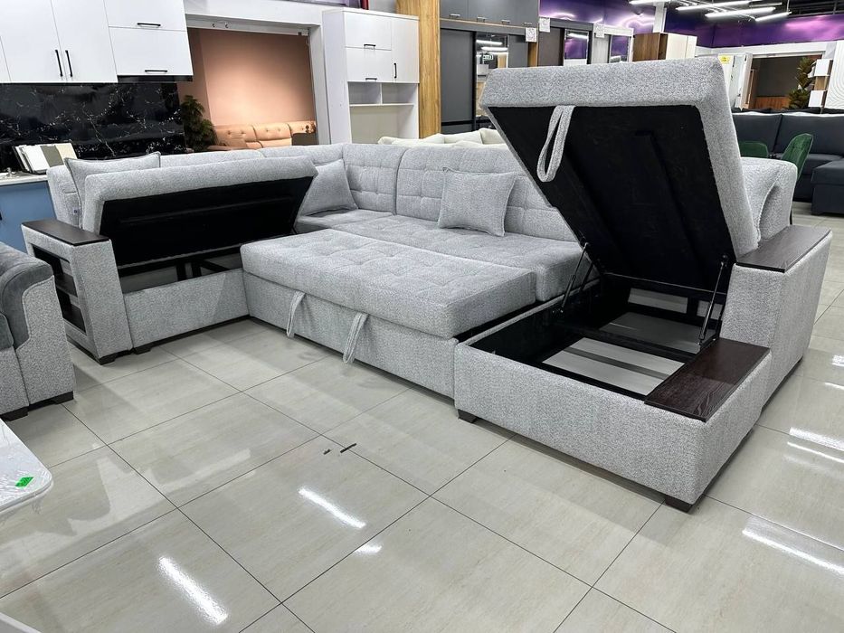 Углавой диван с механизмом