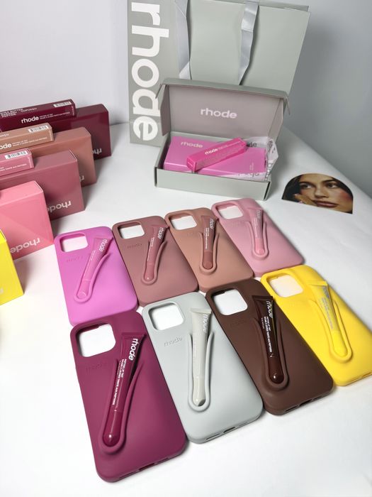 Rhode калъфи и Rhode гланцове Оригинал Rhode iPhone Case + Lip Gloss