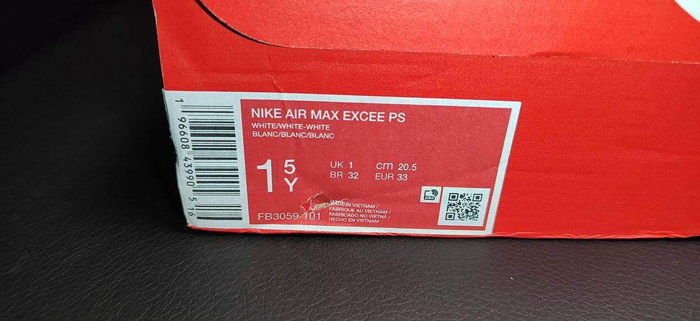 Nike Air Max Excee PS, номер 33