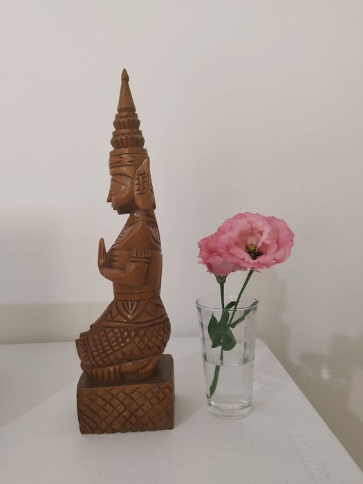 Statuetă thailandeză Teppanom sculptată în lemn