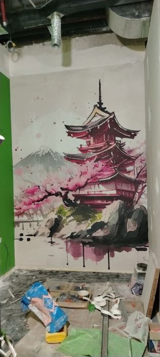 Фотообои любых размеров без стыков uf печать , антивандальные