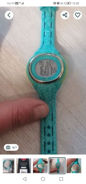 Ceas copii original Timex, nou în cutie, brățară de silicon, 
Preț mag