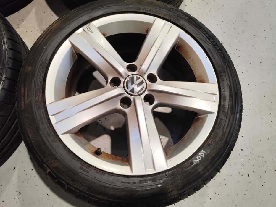 Set jante aliaj R17 Vw Audi Skoda Seat 5x112 anvelope vara