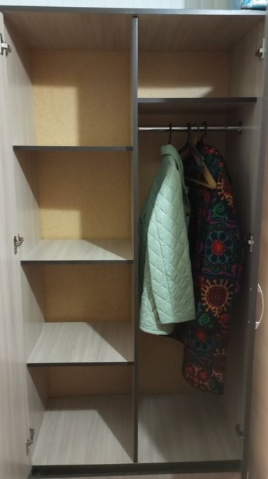 Шкаф и кровать б/у