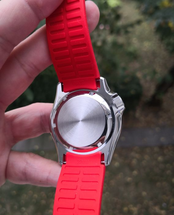 Ceas automatic NOU Seiko Mod Red Special 200m curea silicon