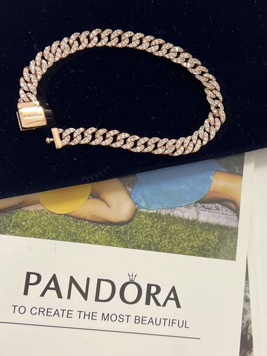 Brățară auriu-rose pave Pandora