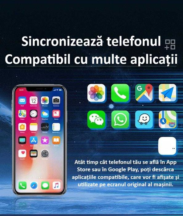 Adaptor Wireless Android Auto/Apple Carplay ZYTEQ® Q1BZ Universal, Nou