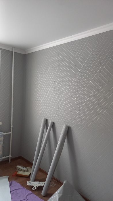 Поклейка обоев и ремонт