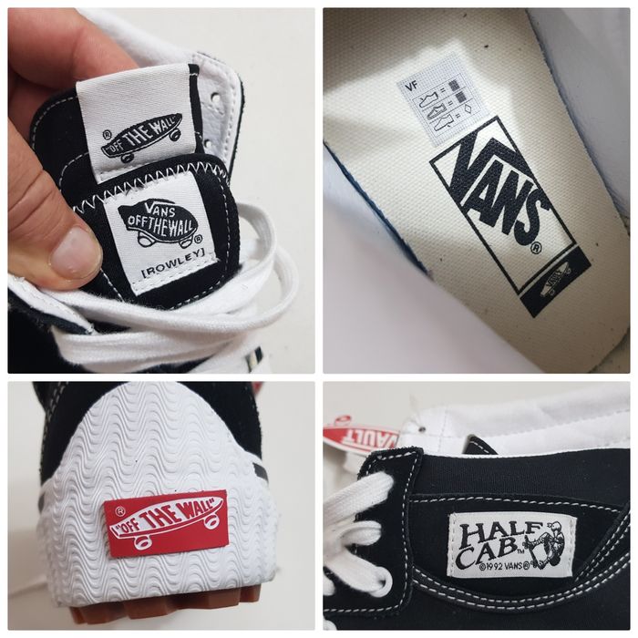 VANS Half Cab 1992 Black Rowley, pantofi skateboard noi nr. 38, 5 EU