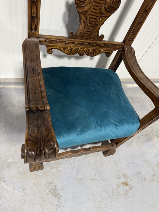 Fotoliu deosebit din lemn masiv, reconditionat