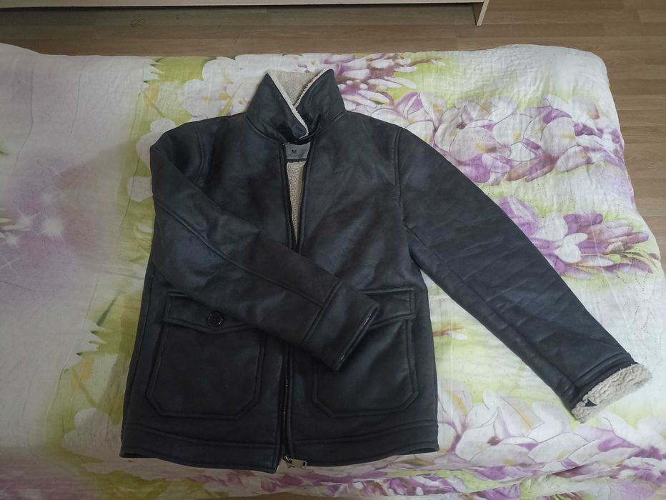 Дублёнка мужская натуральная короткая