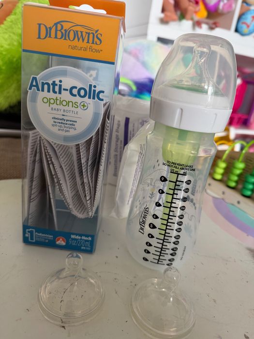 Dr Brown Wide Neck Anti-colic шише 270ml