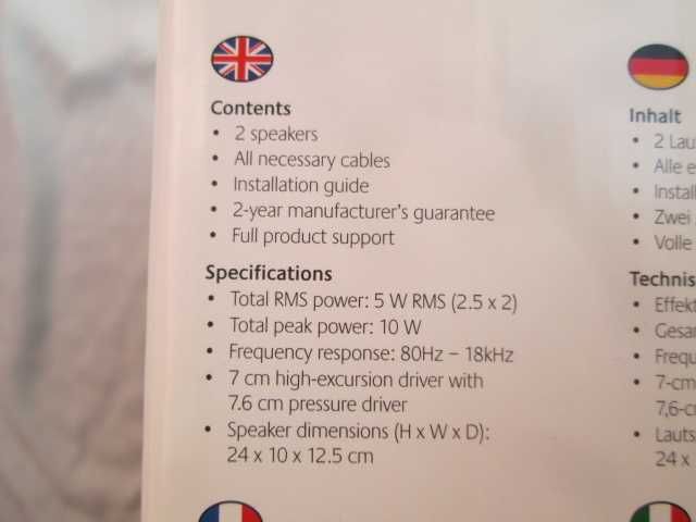 Logitech X-140 2.0 нови жични активни тонколони.