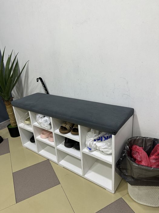 Стеллаж для обуви обувница пуфик