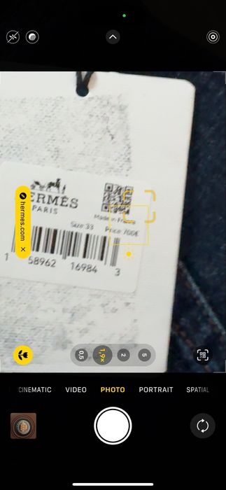 Hermes-Оригинални чисто нови мъжки дънки М размер