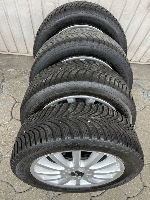 Jante aliaj 5x112mm, anvelope 205/55 R16 Mercedes, Vw, Audi, Seat, Skoda