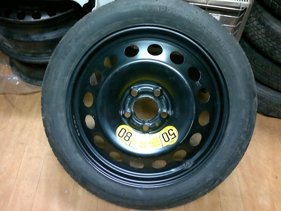 резервна гума патерица 16, 17, 18 и 19цола 5x108 за peugeot, volvo