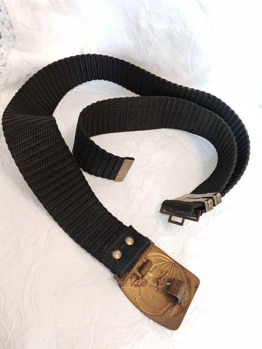 Рядък Български Оригинален Параден Соц Пожарникарски Колан 1970те г