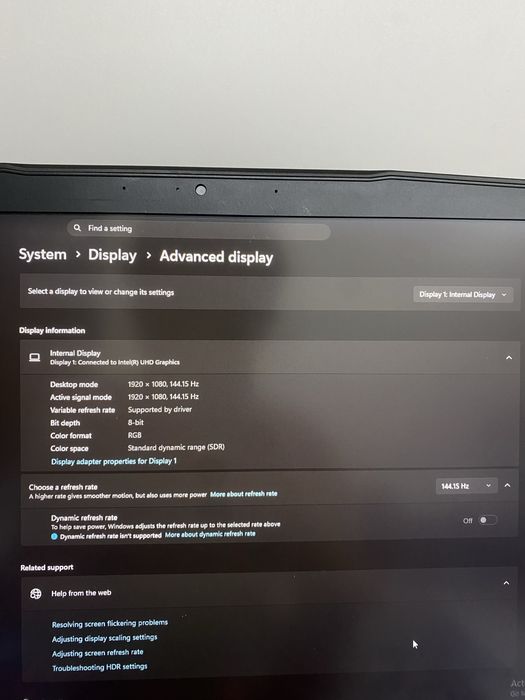 Игровой ноутбук MSI GF63 THIN 11UC i5-11400H/16/512 RTX3050