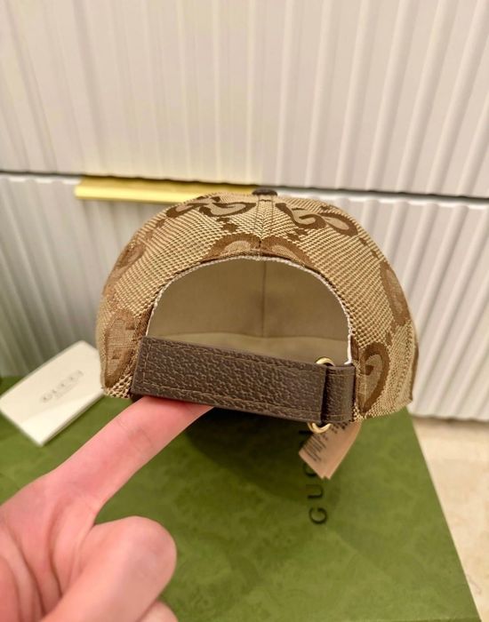 Sapca originala Gucci bej GG canvas noua cu factura