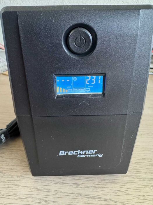 UPS Breckner Germany 800VA / 480W – baterie 9Ah – 2 prize Schuko – LCD