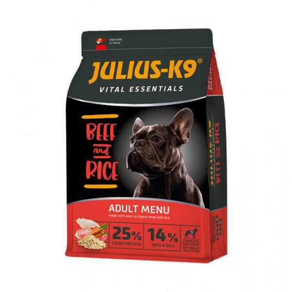 Julius K9 Adult Vital Essentials Hrana uscata premium Vita si Orez12kg