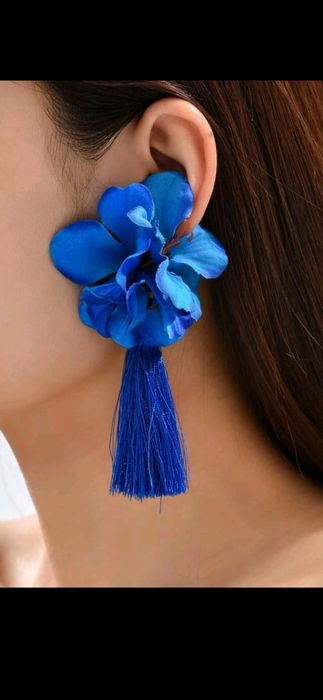 Cercei,sandale-albastre