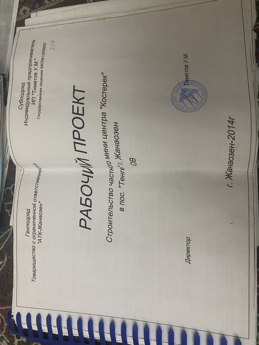 Рабочи Эскизный проект сатылады