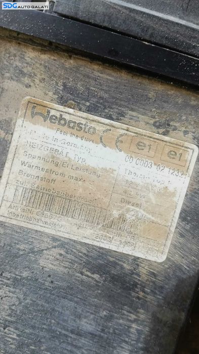 Webasto Sirocou Pompa Incalzire Auxiliara Skoda Octavia 2 2.0 TDI BKD 2004 - 2008 Cod BHW609003A [MX0187]